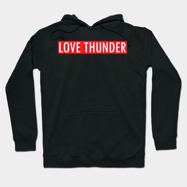 Love Red Thunder Hoodie by Artman07